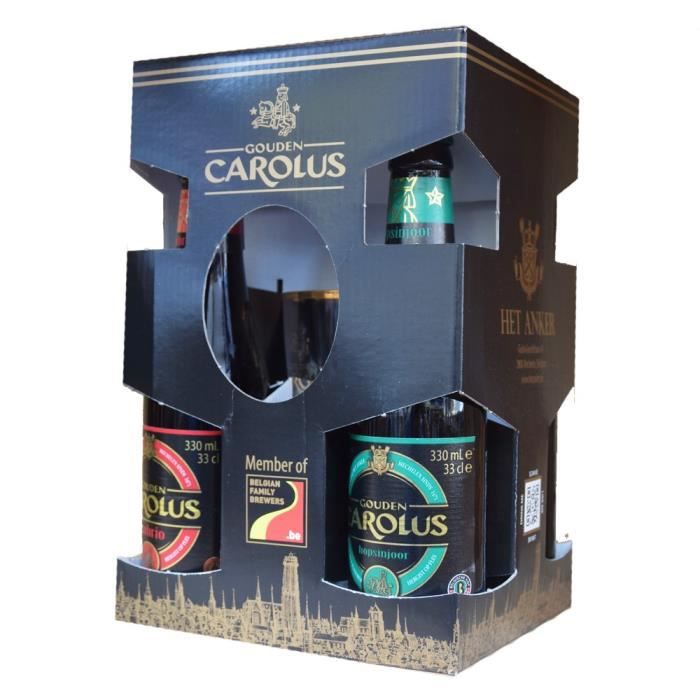COFFR CAROLUS 4BLLES 33CL + 1 VERRE